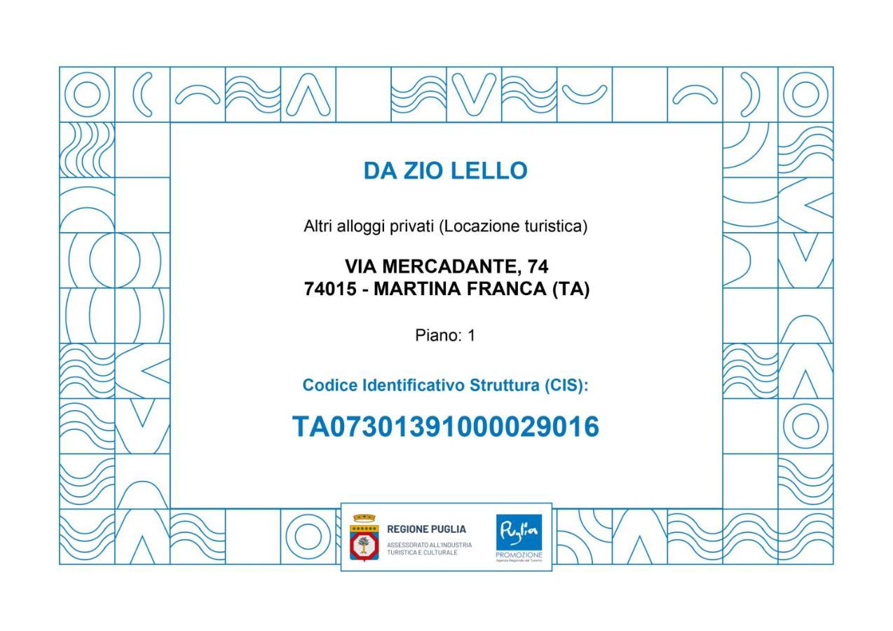 Da Zio Lello Apartman Martina Franca Kültér fotó